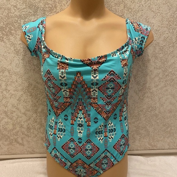 Mae Tribal Aztec Multicolor One Piece - Picture 5 of 14
